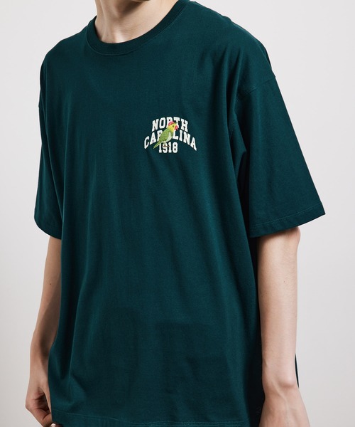 JUNRED（ジュンレッド）の「USAミニカレッジTシャツ（Tシャツ/カットソー・メンズ・グリーン/ホワイト/ベージュ・L/LL/M）」の9枚目の写真