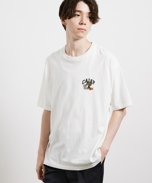 JUNRED（ジュンレッド）の「USAミニカレッジTシャツ（Tシャツ/カットソー・メンズ・グリーン/ホワイト/ベージュ・L/LL/M）」の10枚目の写真