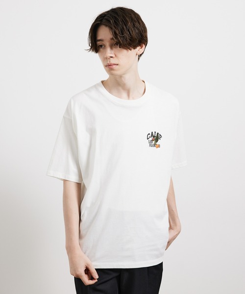 JUNRED（ジュンレッド）の「USAミニカレッジTシャツ（Tシャツ/カットソー・メンズ・グリーン/ホワイト/ベージュ・L/LL/M）」の11枚目の写真