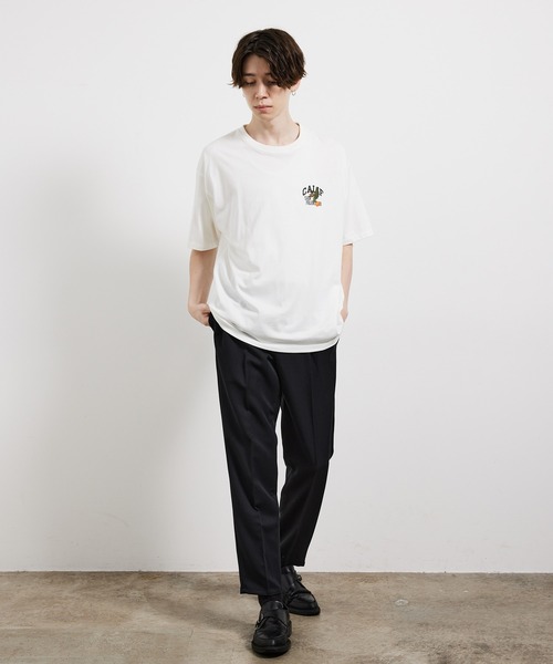 JUNRED（ジュンレッド）の「USAミニカレッジTシャツ（Tシャツ/カットソー・メンズ・グリーン/ホワイト/ベージュ・L/LL/M）」の16枚目の写真