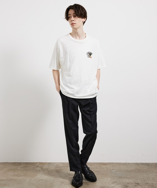 JUNRED（ジュンレッド）の「USAミニカレッジTシャツ（Tシャツ/カットソー・メンズ・グリーン/ホワイト/ベージュ・L/LL/M）」の17枚目の写真