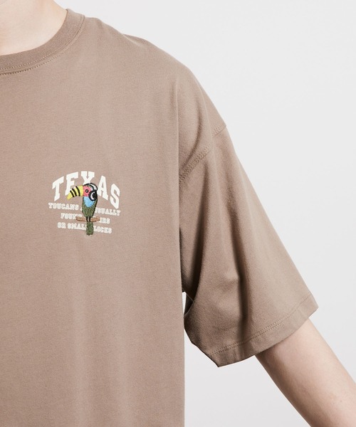 JUNRED（ジュンレッド）の「USAミニカレッジTシャツ（Tシャツ/カットソー・メンズ・グリーン/ホワイト/ベージュ・L/LL/M）」の21枚目の写真