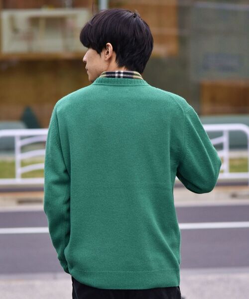 SHIPS（シップス）の「SHIPS: 2PLY カシミヤ クルーネック プルオーバー（ニット/セーター・メンズ・ネイビー/ブラウン/グレー/オレンジ/ブルー/グリーン・SMALL/MEDIUM/LARGE/X-LARGE）」の16枚目の写真