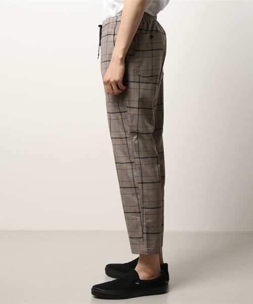 JUNRED（ジュンレッド）の「チェックリラックステーパードパンツ（スラックス・メンズ・ベージュ/グレー・LL/M/L）」の3枚目の写真