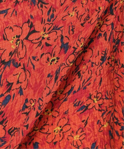 Simplicite（サンプリシテ）の「フリルフラワープリントブラウス◆（シャツ/ブラウス・レディース・ブラック/グレー/レッド・FREE）」の6枚目の写真