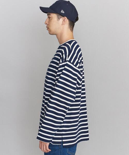 BEAUTY&YOUTH UNITED ARROWS（ビューティーアンドユースユナイテッドアローズ）の「BY クリスピー ワイド バスク/カットソー（Tシャツ/カットソー・メンズ・ブラック/ネイビー/ブラウン・S/M/L/XL）」の5枚目の写真