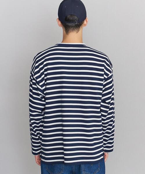 BEAUTY&YOUTH UNITED ARROWS（ビューティーアンドユースユナイテッドアローズ）の「BY クリスピー ワイド バスク/カットソー（Tシャツ/カットソー・メンズ・ブラック/ネイビー/ブラウン・S/M/L/XL）」の6枚目の写真