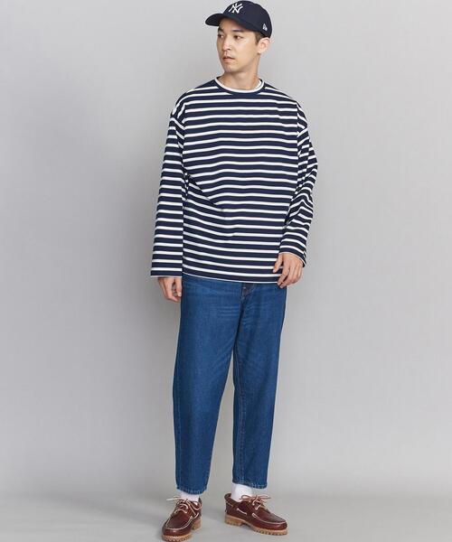 BEAUTY&YOUTH UNITED ARROWS（ビューティーアンドユースユナイテッドアローズ）の「BY クリスピー ワイド バスク/カットソー（Tシャツ/カットソー・メンズ・ブラック/ネイビー/ブラウン・S/M/L/XL）」の8枚目の写真