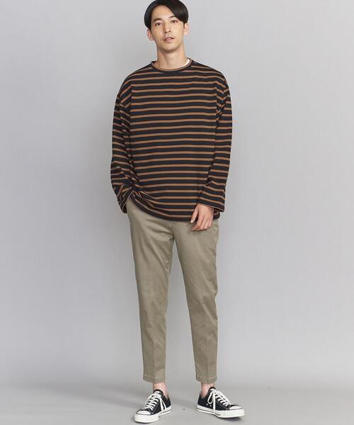 BEAUTY&YOUTH UNITED ARROWS（ビューティーアンドユースユナイテッドアローズ）の「BY クリスピー ワイド バスク/カットソー（Tシャツ/カットソー・メンズ・ブラック/ネイビー/ブラウン・S/M/L/XL）」の10枚目の写真