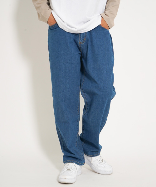 VENCEEXCHANGE(ヴァンスエクスチェンジ)の「デニムワイドパンツ(デニムパンツ・メンズ・ブルー/ネイビー・M/L)」の11枚目の写真