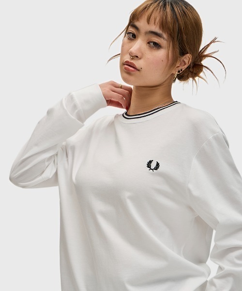 セール】Twin Tipped Long Sleeve T-Shirt／フレッドペリーロンT（T