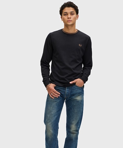 Twin Tipped Long Sleeve T-Shirt／フレッドペリーロンT（T