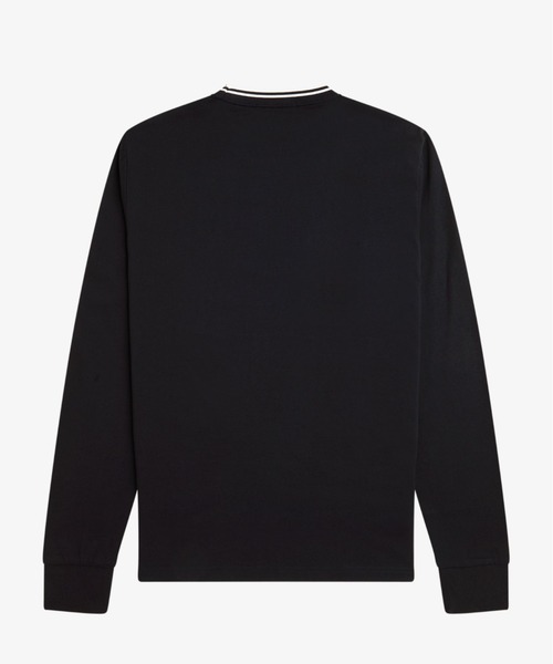 【人気のLサイズ】フレッドペリー ブラック ロンT Twin Tipped Long Sleeve T-Shirt/フレッドペリーロンT(T