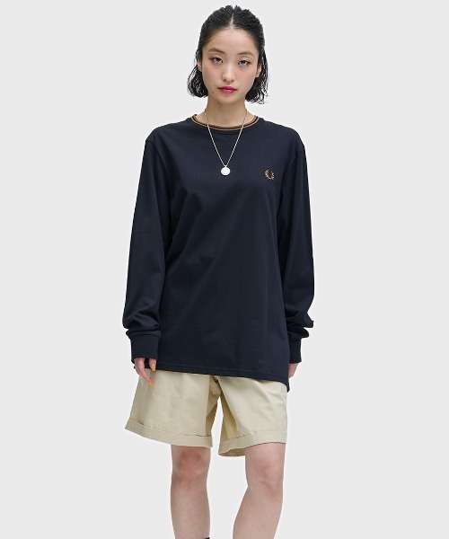 セール】Twin Tipped Long Sleeve T-Shirt／フレッドペリーロンT（T