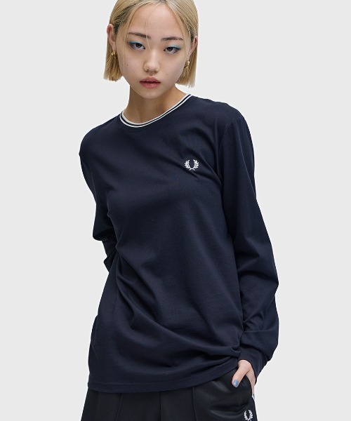 セール】Twin Tipped Long Sleeve T-Shirt／フレッドペリーロンT（T