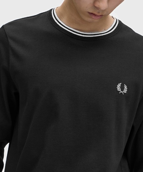 Twin Tipped Long Sleeve T-Shirt／フレッドペリーロンT（Tシャツ