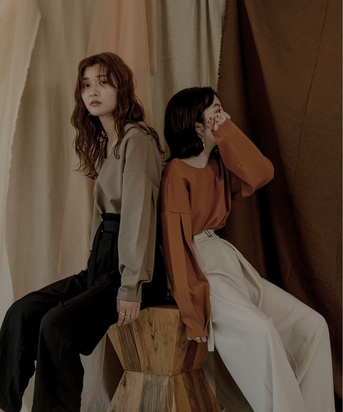 lawgy(ラウジー)の「sleeve tuck cut tops(その他トップス・レディース・ブラウン/キャメル・FREE)」の19枚目の写真