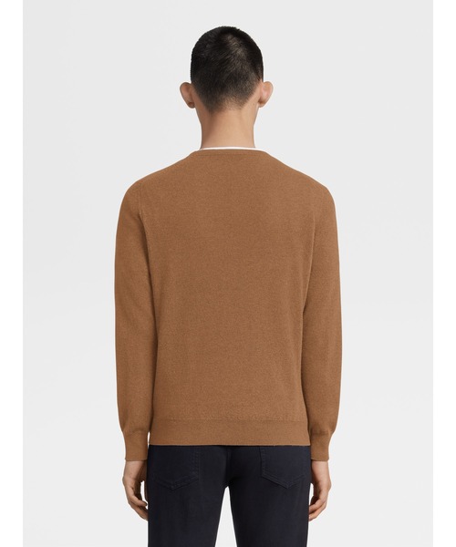ZEGNA(ゼニア)の「ゼニア クルーネック ニット(ニット/セーター・メンズ・ホワイト/グレー/レッド/ブルー/ダークベージュ/ダークグリーン・50/46/48/52/54)」の14枚目の写真
