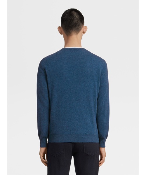ZEGNA(ゼニア)の「ゼニア クルーネック ニット(ニット/セーター・メンズ・ホワイト/グレー/レッド/ブルー/ダークベージュ/ダークグリーン・50/46/48/52/54)」の12枚目の写真