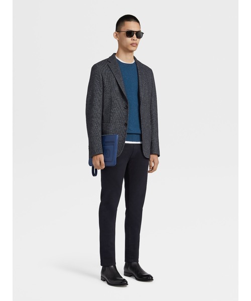 ZEGNA(ゼニア)の「ゼニア クルーネック ニット(ニット/セーター・メンズ・ホワイト/グレー/レッド/ブルー/ダークベージュ/ダークグリーン・50/46/48/52/54)」の8枚目の写真