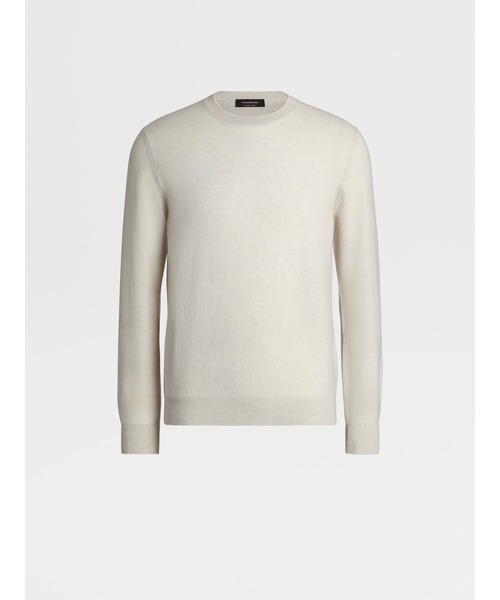 ZEGNA(ゼニア)の「ゼニア クルーネック ニット(ニット/セーター・メンズ・ホワイト/グレー/レッド/ブルー/ダークベージュ/ダークグリーン・50/46/48/52/54)」の9枚目の写真