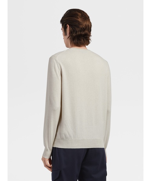 ZEGNA(ゼニア)の「ゼニア クルーネック ニット(ニット/セーター・メンズ・ホワイト/グレー/レッド/ブルー/ダークベージュ/ダークグリーン・50/46/48/52/54)」の16枚目の写真