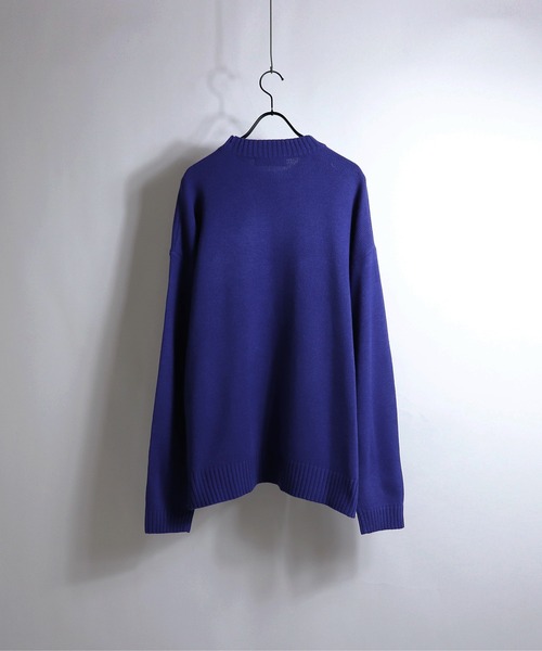 Confirm(コンファーム)の「Confirm / コンファーム ビッグシルエットモックネックニット(ニット/セーター・メンズ・ライトグレー/ブラック/ボルドー/ブラック×グレー/グリーン/ライトグリーン/ブルー・M/L)」の19枚目の写真