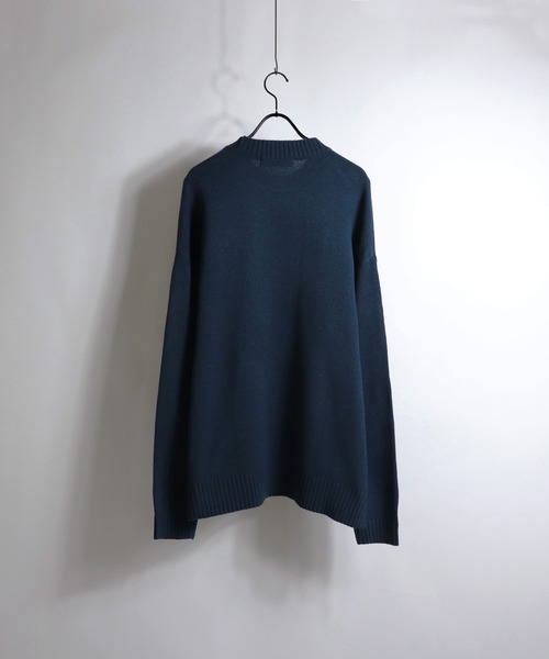 Confirm(コンファーム)の「Confirm / コンファーム ビッグシルエットモックネックニット(ニット/セーター・メンズ・ライトグレー/ブラック/ボルドー/ブラック×グレー/グリーン/ライトグリーン/ブルー・M/L)」の17枚目の写真