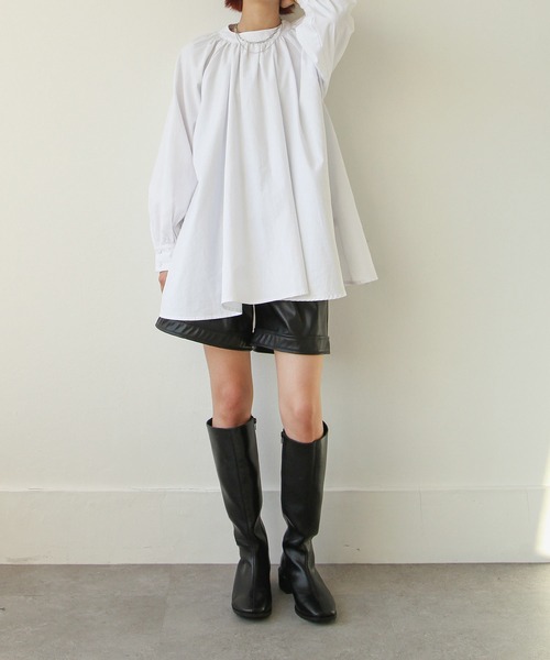 Chillfar（チルファー）の「フェイクレザーショートパンツ（その他パンツ・レディース・ブラック/ベージュ/アイボリー・MEDIUM/LARGE）」の18枚目の写真