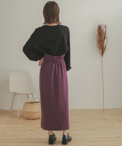 SENSE OF PLACE by URBAN RESEARCH（センスオブプレイスバイアーバンリサーチ）の「ボリュームスリーブスウェットプルオーバー（スウェット・レディース・キャメル/ブラック/ライトベージュ/ライトブルー・ONE）」の15枚目の写真