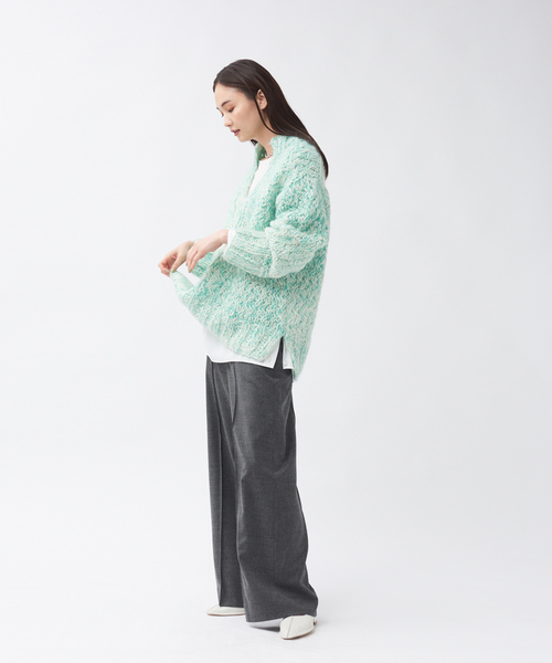 qualite（カリテ）の「ハイウエストストレートワイドパンツ（その他パンツ・レディース・チャコールグレー/オレンジ系その他・40/38/36）」の5枚目の写真