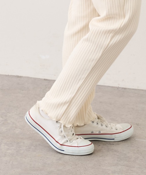 PUAL CE CIN（ピュアルセシン）の「針抜きリブパンツ（その他パンツ・レディース・ブラック/グレー/ナチュラル・FREE）」の3枚目の写真