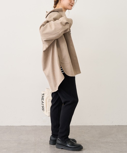 PUAL CE CIN（ピュアルセシン）の「針抜きリブパンツ（その他パンツ・レディース・ブラック/グレー/ナチュラル・FREE）」の7枚目の写真