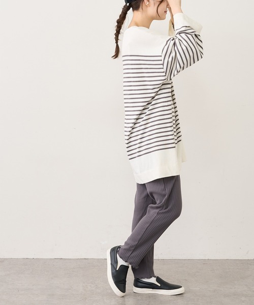 PUAL CE CIN（ピュアルセシン）の「針抜きリブパンツ（その他パンツ・レディース・ブラック/グレー/ナチュラル・FREE）」の9枚目の写真