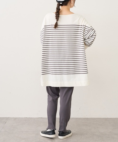 PUAL CE CIN（ピュアルセシン）の「針抜きリブパンツ（その他パンツ・レディース・ブラック/グレー/ナチュラル・FREE）」の12枚目の写真