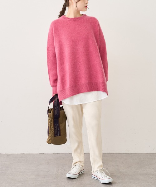 PUAL CE CIN（ピュアルセシン）の「針抜きリブパンツ（その他パンツ・レディース・ブラック/グレー/ナチュラル・FREE）」の20枚目の写真