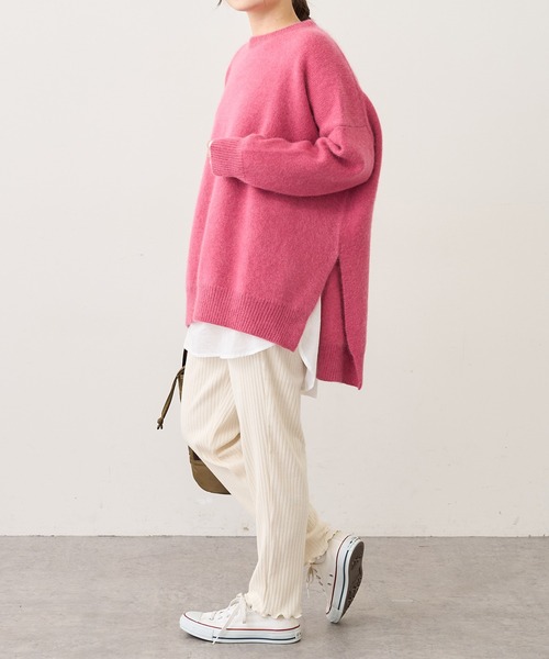 PUAL CE CIN（ピュアルセシン）の「針抜きリブパンツ（その他パンツ・レディース・ブラック/グレー/ナチュラル・FREE）」の6枚目の写真