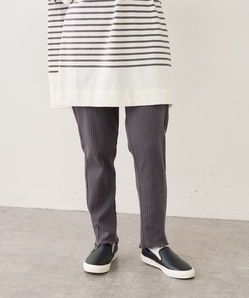 PUAL CE CIN（ピュアルセシン）の「針抜きリブパンツ（その他パンツ・レディース・ブラック/グレー/ナチュラル・FREE）」の18枚目の写真