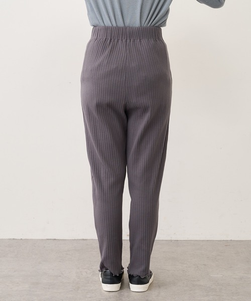 PUAL CE CIN（ピュアルセシン）の「針抜きリブパンツ（その他パンツ・レディース・ブラック/グレー/ナチュラル・FREE）」の13枚目の写真
