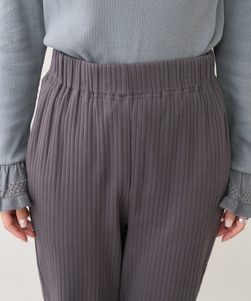 PUAL CE CIN（ピュアルセシン）の「針抜きリブパンツ（その他パンツ・レディース・ブラック/グレー/ナチュラル・FREE）」の16枚目の写真