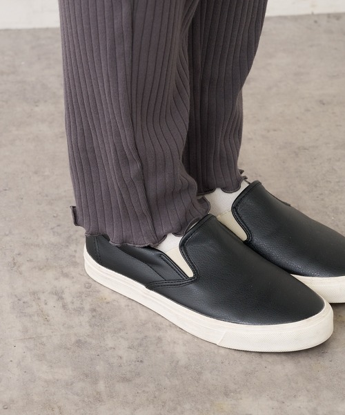 PUAL CE CIN（ピュアルセシン）の「針抜きリブパンツ（その他パンツ・レディース・ブラック/グレー/ナチュラル・FREE）」の8枚目の写真