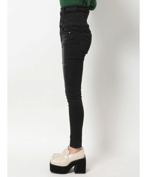 EMODA(エモダ)の「ダブルラインハイウエストパギンス(デニムパンツ・レディース・ブラック/インディゴブルー・SMALL/MEDIUM/X-SMALL)」の11枚目の写真