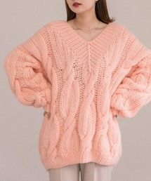 URBAN RESEARCH ROSSO WOMEN | 【別注】MIRSTORES×ROSSO　HAND MADE V-NECK SWEATER(ニット/セーター)