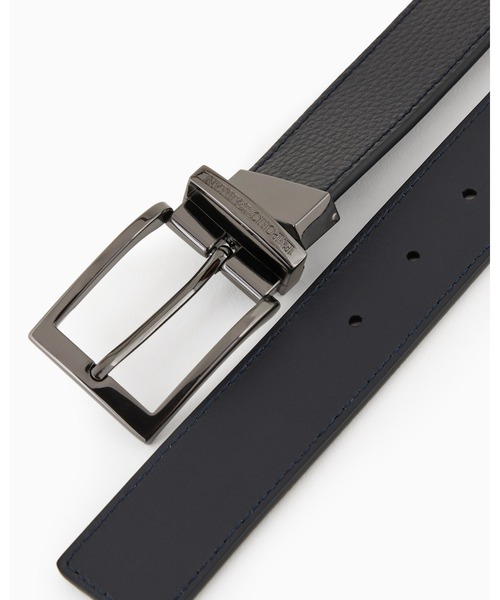 EMPORIO ARMANI(エンポリオアルマーニ)の「【エンポリオ アルマーニ】EMPORIO ARMANI リバーシブルベルト(ベルト・メンズ・ブルー/ブラック系その他/ブラック/ダークブラック/ネイビー・FREE)」の13枚目の写真
