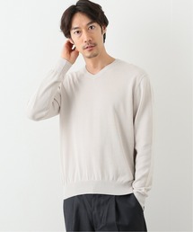 417 EDIFICE | 【FDS / フェイマス デパートメント ストア】Vネックコットンニット(ニット/セーター)