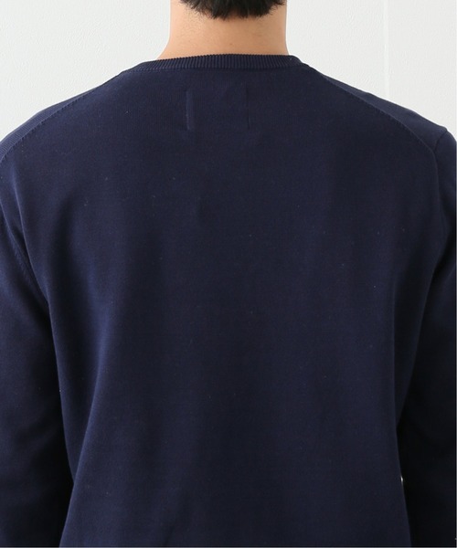 417 EDIFICE（フォーワンセブンエディフィス）の「【FDS / フェイマス デパートメント ストア】 Vネックコットンニット（ニット/セーター・メンズ・チャコールグレー/ネイビー・MEDIUM/LARGE/SMALL）」の9枚目の写真