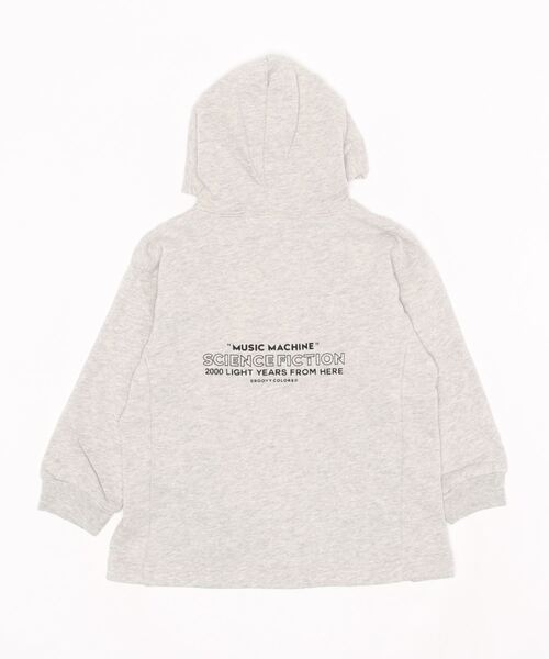GROOVY COLORS（グルービーカラーズ）の「裏毛 SF パーカー（パーカー・キッズ・チャコールグレー/ネイビー/アイボリー・100/110/120）」の4枚目の写真
