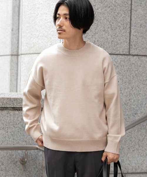 ITEMS URBANRESEARCH（アイテムズ アーバンリサーチ）の「マルチファンクション クルーネックニット（ニット/セーター・メンズ・ブラック/オフホワイト/グレー/ブラウン・MEDIUM/LARGE）」の22枚目の写真