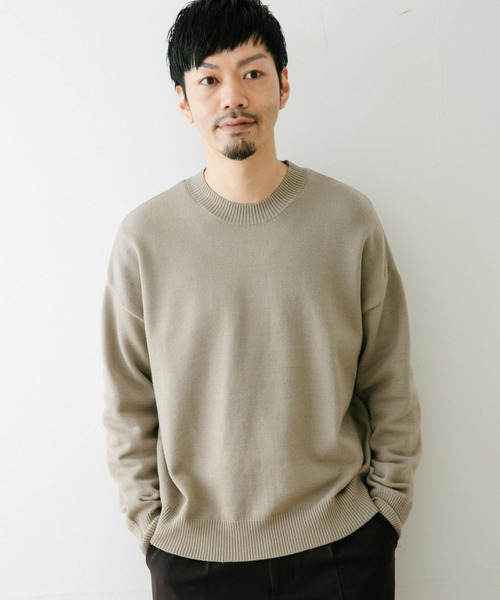 ITEMS URBANRESEARCH（アイテムズ アーバンリサーチ）の「マルチファンクション クルーネックニット（ニット/セーター・メンズ・ブラック/オフホワイト/グレー/ブラウン・MEDIUM/LARGE）」の20枚目の写真