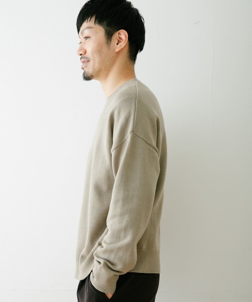 ITEMS URBANRESEARCH（アイテムズ アーバンリサーチ）の「マルチファンクション クルーネックニット（ニット/セーター・メンズ・ブラック/オフホワイト/グレー/ブラウン・MEDIUM/LARGE）」の15枚目の写真